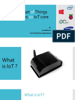 The Internet Things Windows Iot Core: by Sai Madhan.K 3Rd B.SC (Software Applications)