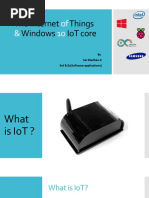 The Internet Things Windows Iot Core: by Sai Madhan.K 3Rd B.SC (Software Applications)