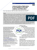 Emergency Department Asthma Medication Delivery Program: An Initiative To Provide Discharge Prescriptions and Education