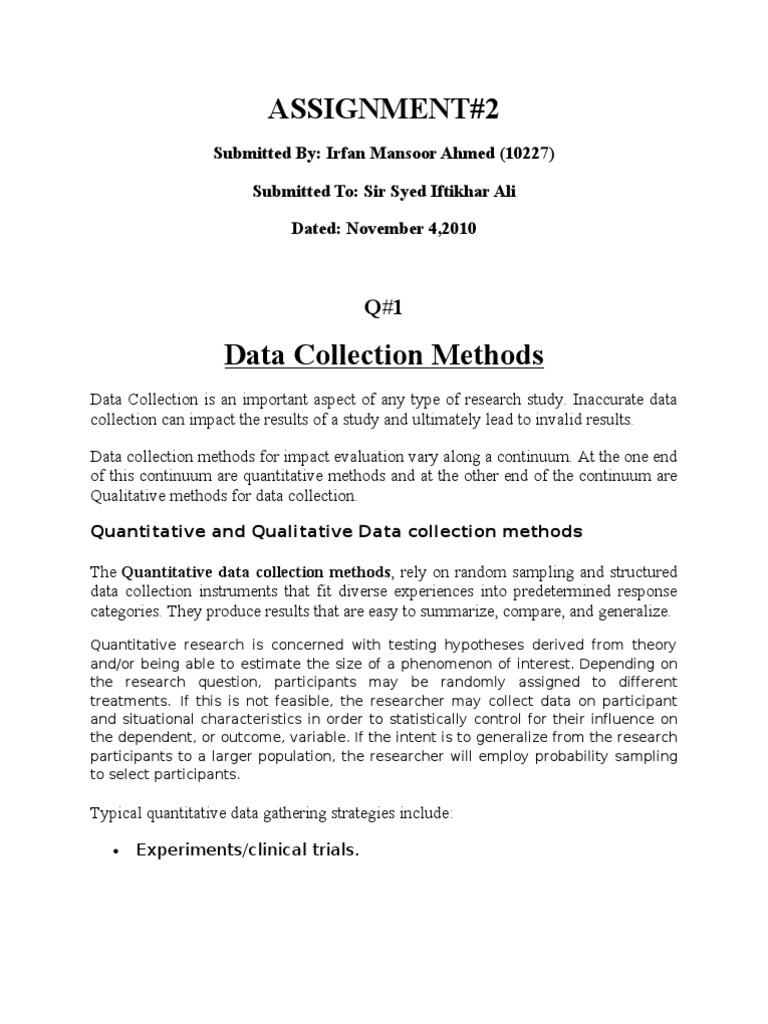 data collection methods in quantitative research pdf