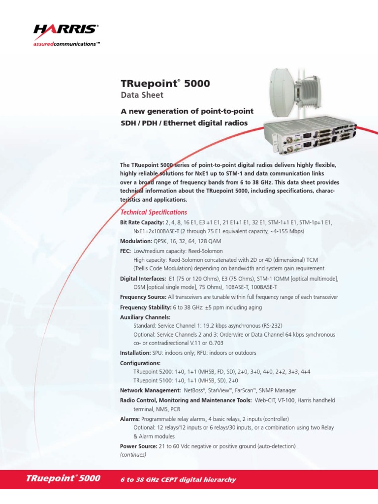 TRue Point 5000 | PDF | Modulation | Antenna (Radio)