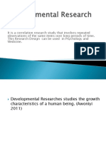 Developmental Research Design