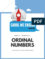 3 - Numbers Ordinals