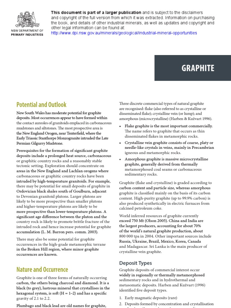 Graphite | PDF | Graphite | Carbon