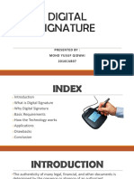 Digital Signature: Presented By: Mohd Yusuf Qidwai 2016CAB07