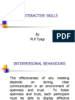 Interactive Skills: by M.P.Tyagi