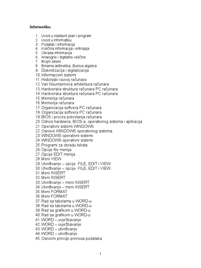 Informatika | PDF