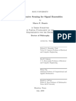 Compressive Sensing For Signal Ensembles: Rice University