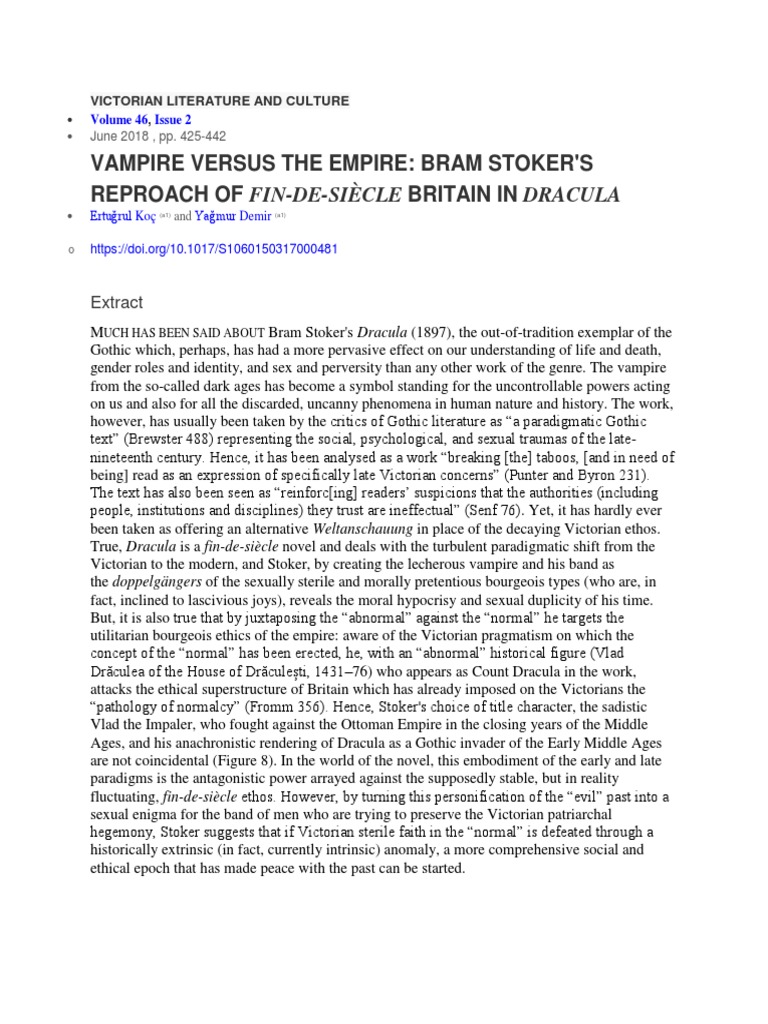 Victorian Literature and Culture Vampire | PDF | Gothic Fiction | Vampires