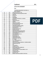 Revenue Accounting Manual B16: Attachment F - Participants in The Agreement