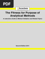 The Fitness For Purpose of AM EURACHEM PDF