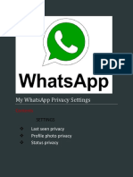 My WhatsApp Privacy Settings