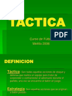 Tactica: Curso de Fútbol Melilla 2006