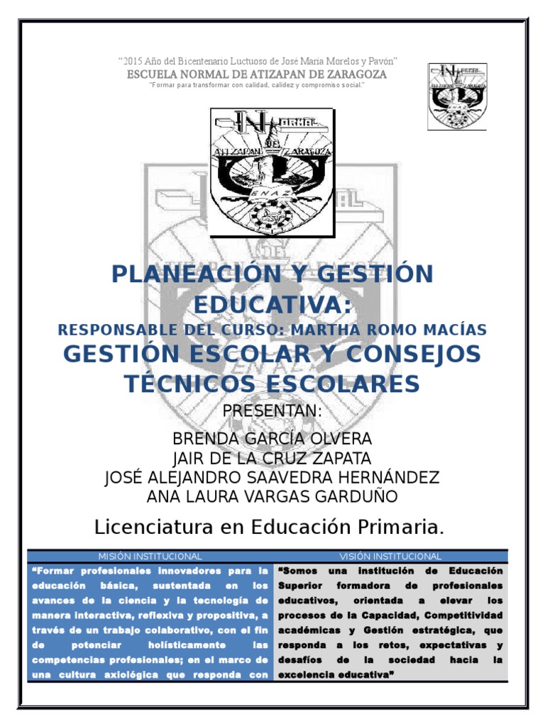 Dimensiones de la Gestión Escolar | PDF | Maestros | Plan de estudios