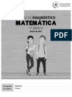 Prueba Matematica Diagnostico 