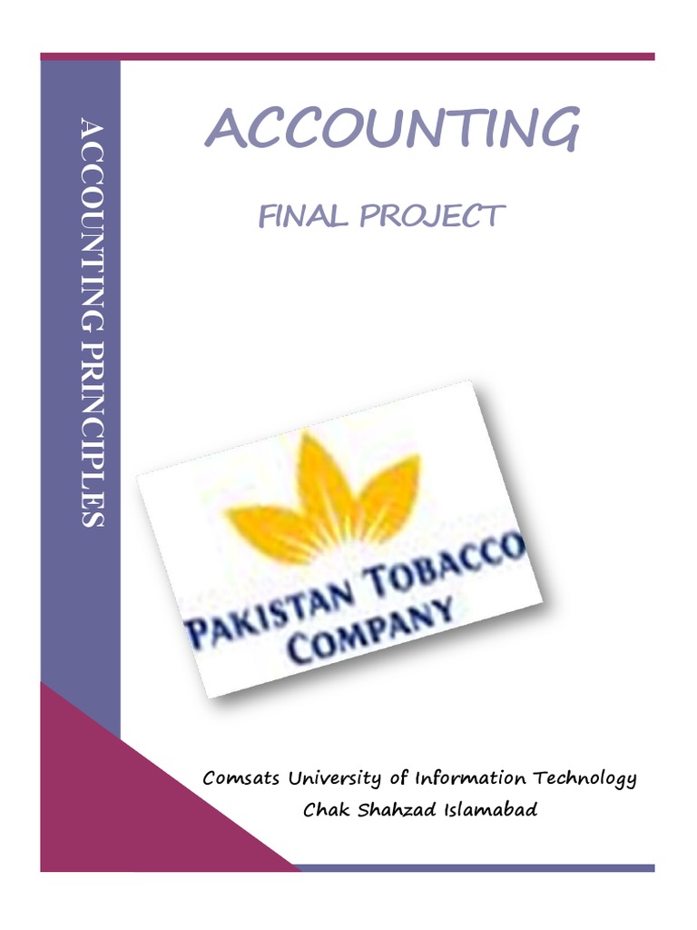 Accounting Principles Final Project | PDF