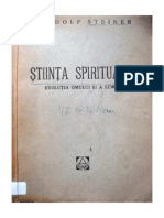 Rudolf Steiner - Stiinta spirituala - prima carte de antroposofie publicata in Romania