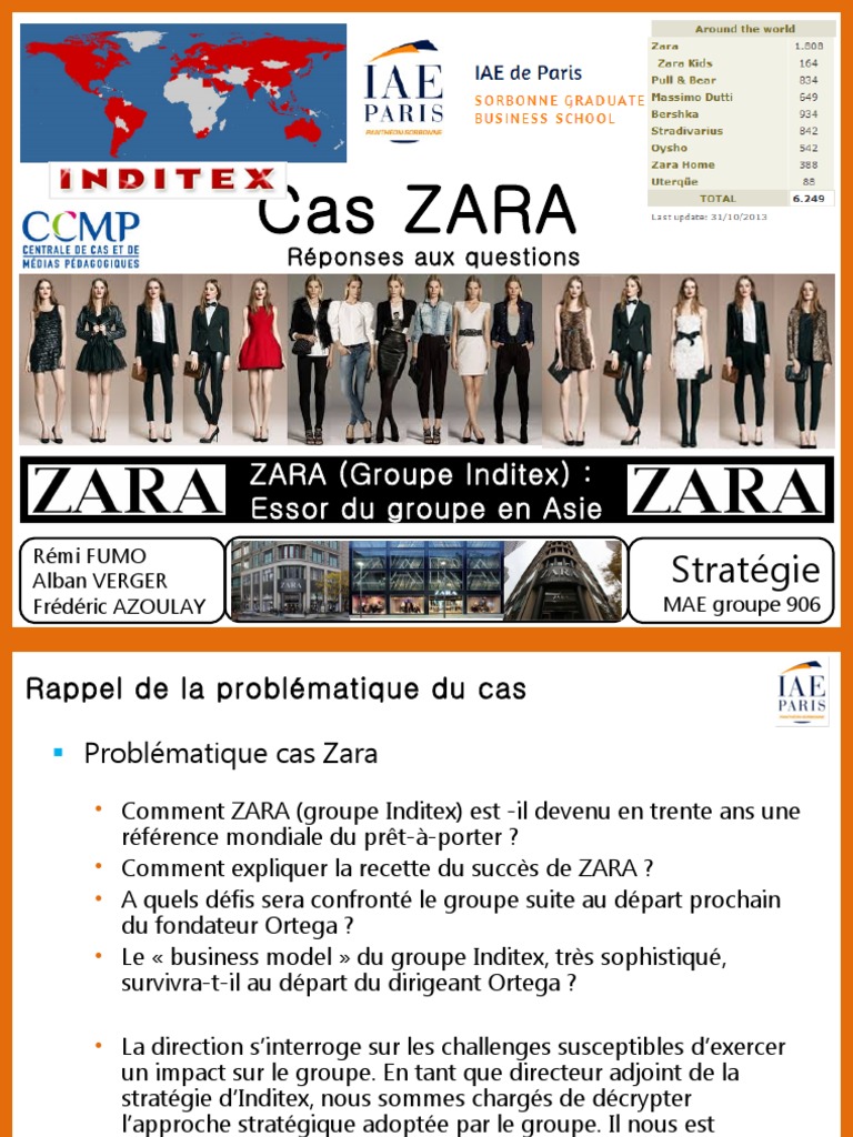 Etude De Cas Zara Cas Zara Questions | PDF | Publicité | Économie