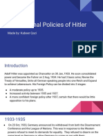 International Policies of Hitler