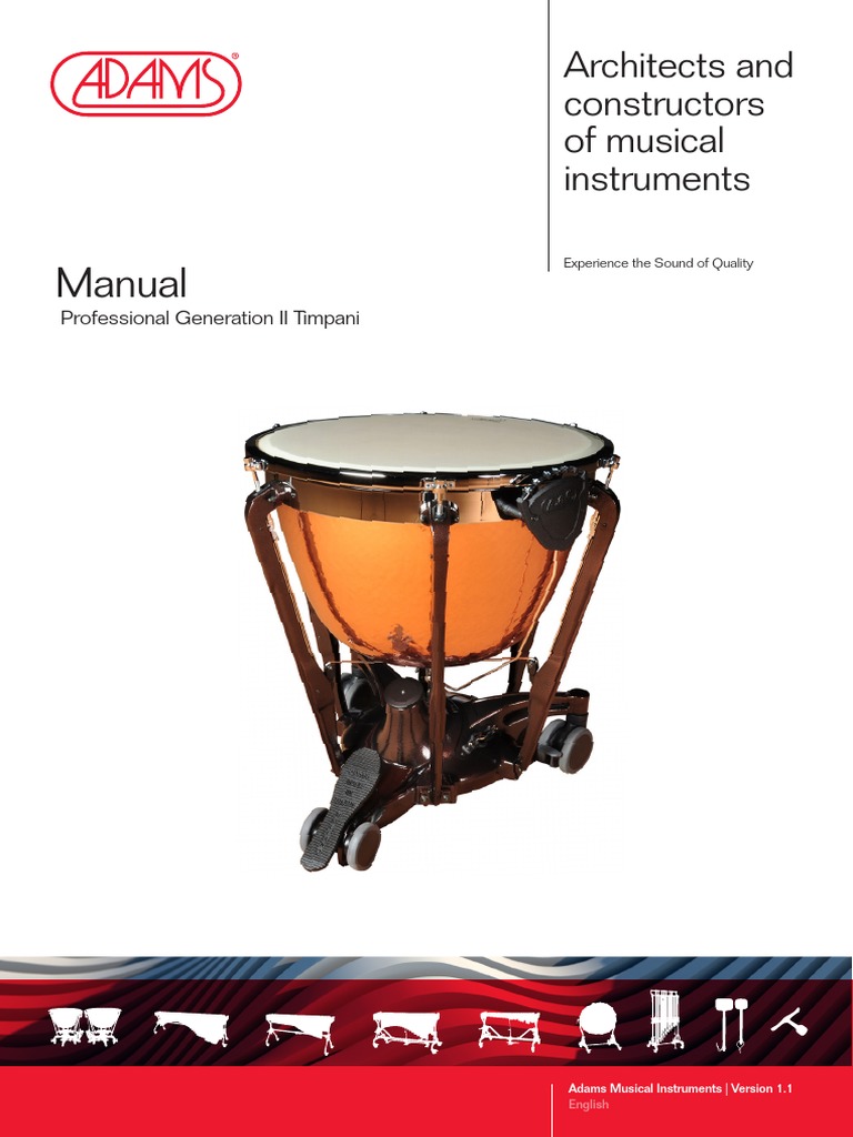 Timpani Manual Professional II PDF Pitch (Music) Musical Instruments