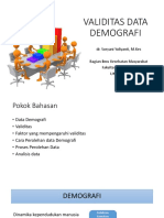 Validitas Data Demografi 2019 (Dr. Suryani)