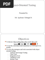 Object-Oriented Testing Final