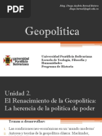 Unidad 2 El Renacimiento de la Geopolítica