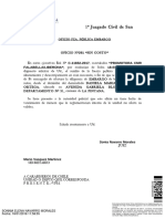 1 Juzgado Civil de San Miguel: Oficio Fza. P Blica Embargo