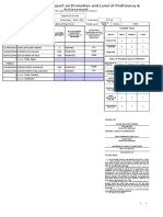 School Form 5 (SF 5) Report On Promotion and Level of Proficiency & Achievement