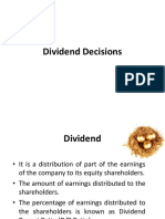 Dividend Decisions