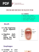 The Structure and Function of The Digestive System