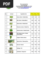 Harga Sayur The Learning Farm