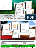 Preparation of Rpms Portfolio: Jed A. Camposano