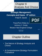 Strategy Analysis and Choice: Strategic Management: Concepts and Cases. 9 Edition