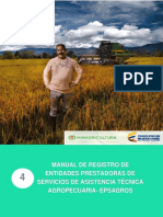 Manual de Registro de Entidades Prestadoras de Servicios de Asistencia Técnica Agropecuaria - Epsagro