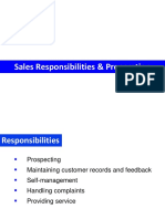 Sales Responsibilities & Preparation: Chapter No. 04