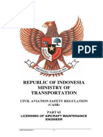 CASR Part 65 Amdt. 1 - Licensing of Aircraft Maintenance Engineer PDF