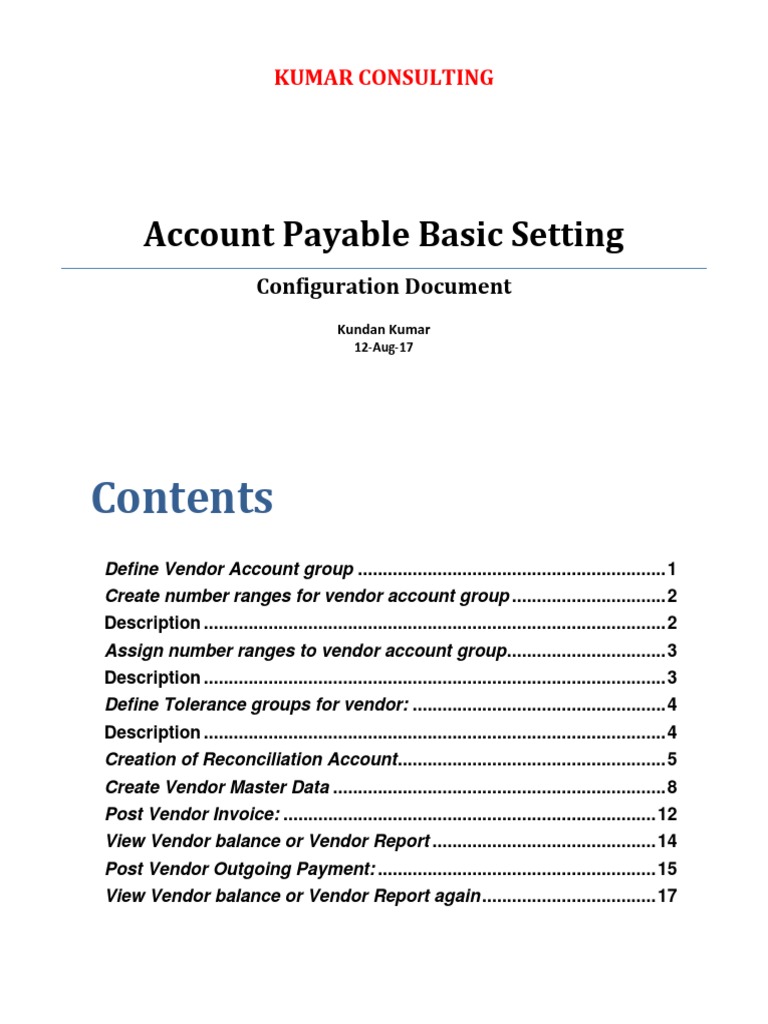 9 Account Payable Basic Setting Pdf Accounts Payable Invoice