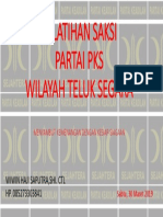 Pelatihan Saksi Pks 2109