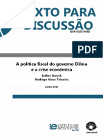 A política fiscal do governo Dilma e a crise econômica. Esther Dweck e Rodrigo Alves. (Autores).pdf