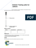 CCE14 - Testing Salts For Anions and Student Handout PDF