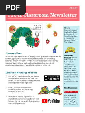 classroom newsletter