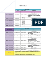 Time Table 1