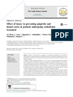 Effect of Honey in Preventing Gingivitis and Dental Caries in Patients Undergoing Orthodontic Treatment