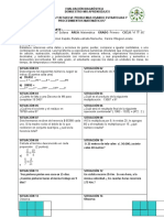 EVALUACIÓN DIAGNÓSTICA 1° Secundaria