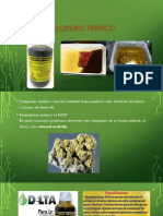 Cloruro férrico FeCl3 propiedades y usos