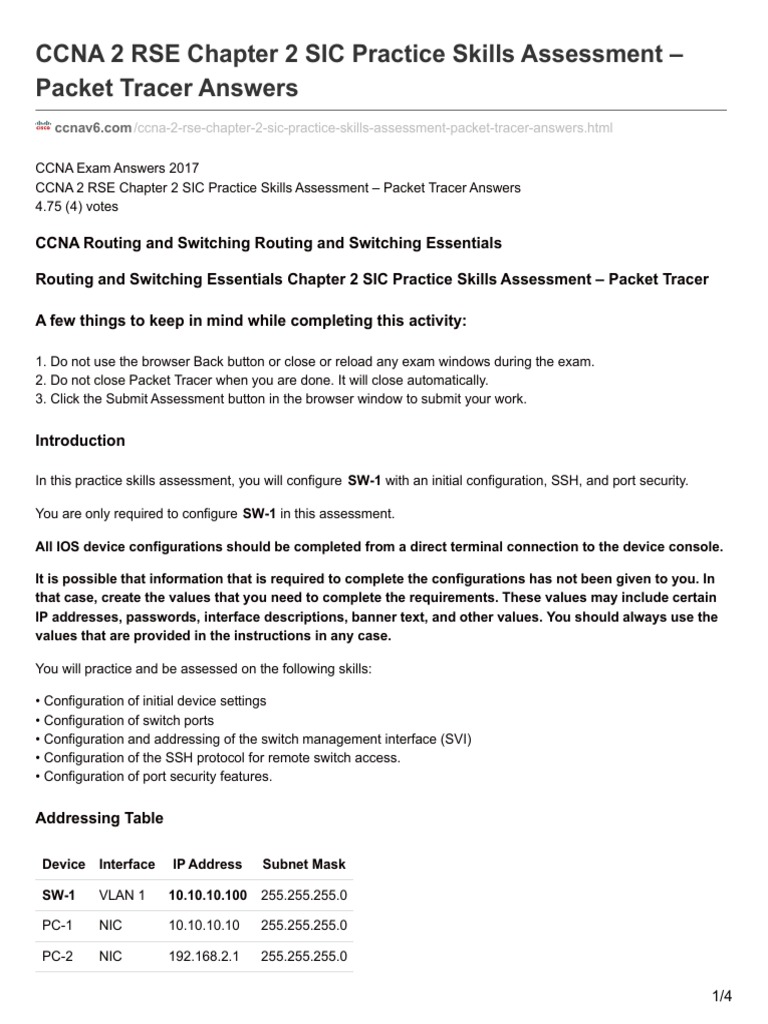 Cisco Ccna Chapter 2 Exam Answers