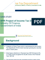 BPR Project of Income Tax Department,: Ministry of Finance, Government of India