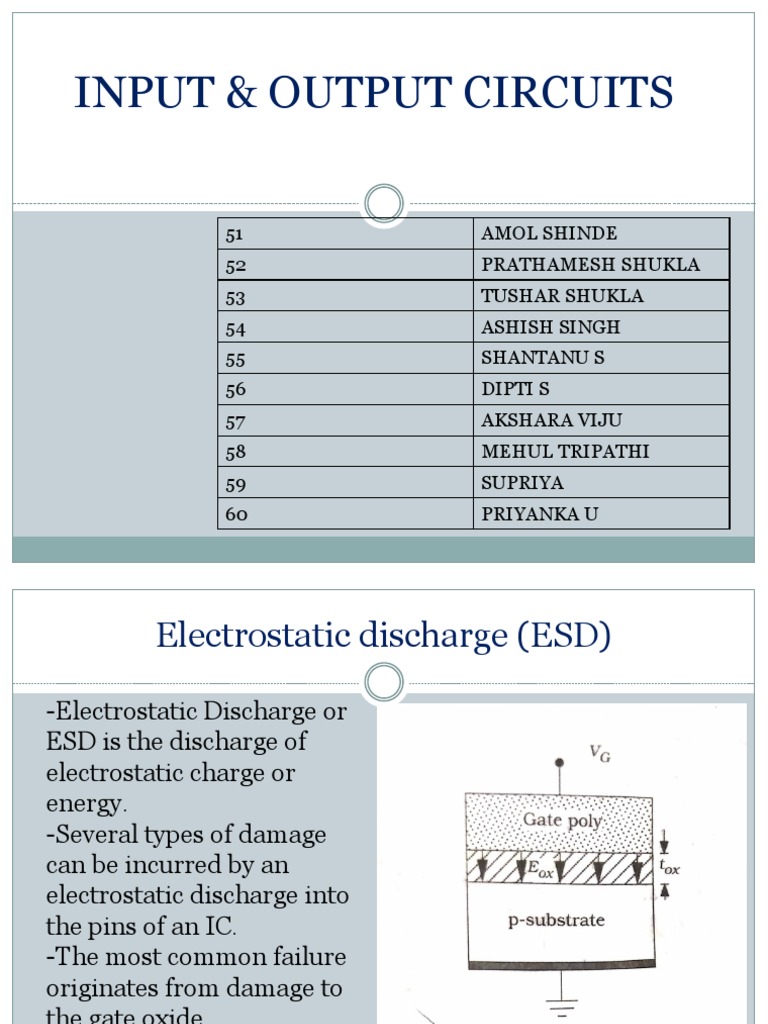 Input & Output Circuits | PDF