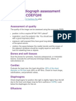 Chest Radiograph Assessment Using ABCDEFGHI